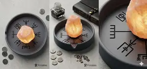 Plato para Lámpara de Sal - Vegvísir (Protector de Humedad) | Salt Lamp Drip Tray - Vegvísir (Moisture Guard)