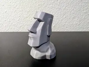 Moai Head – Stylized Easter Island Statue