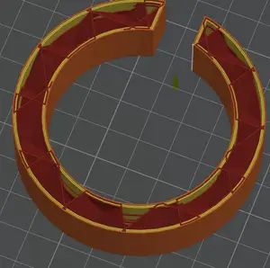Spool adapter ~75/71mm od to ~55mm id works well on AD5X