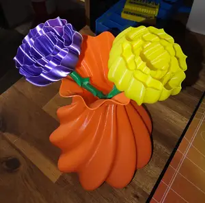 Mode vase flower with stem - Fleur - Multiple heights