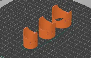 Template for cutting pipes at 90 degrees 1/2", 3/4", 1".