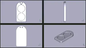 Plate for sealing premises