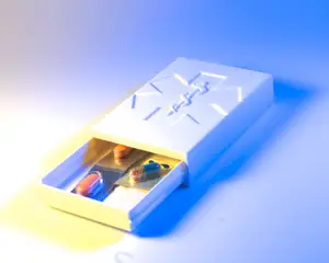 Pill Organizer Box with Star of Life — 3D Print File | STL/3MF | Sliding Drawer & Lid Version | Medication Travel Case