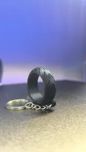 Motorcycle wheel keychain