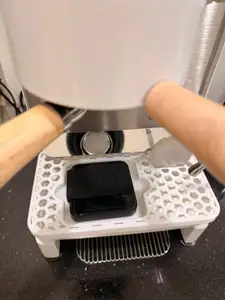 Decent Espresso DE1 Drip Tray Cover with Bookoo Themis Mini and Puck Screen Slot