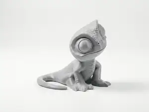 Cute Lizard Figurine Chibi Character 3D Printable