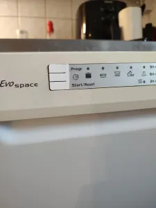 Candy Evo Space Dishwasher front panel buttons