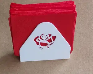 Serviettenständer Rose und Herz / stand or holder for napkins (easy to print), nicht nur für den Valentinstag