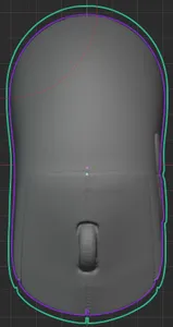 Logitech G Pro Wireless Superlight 2c reference shape