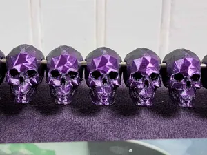 Low Poly Skull Bead (Horizontal, Spirit Island)