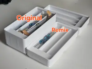 Small Stackable Resistor Organizers for Gridfinity