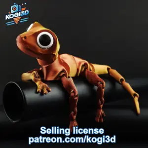 Articulated Flexi Lizard Model