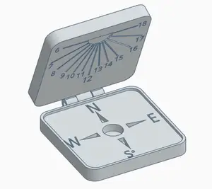 Outdoor / educational sundial V2 M4x35mm mount. Outdoor-owy / edukacyjny zegar słoneczny. V2 mocowanie M4x35mm