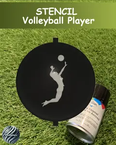 Golf - Golf Ball Stencil - Insert - Volleyball - Player - Spray Only