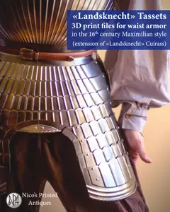 "Landsknecht" Tassets (Waist Armor in the 16th Century Maximilian Style)