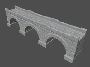 Railway Bridge Wargame Terrain Detailed No Support FDM Ready Fastprint
