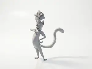 King Julien Lemur Madagascar Figurine 3D Printable