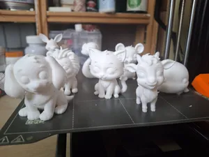 set of small animals
