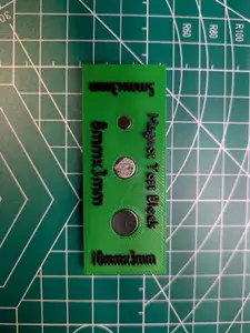 Magnet Size Accuracy Test Block