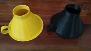 Funnel large hole for filling jars or glass bottles with preserves or jam