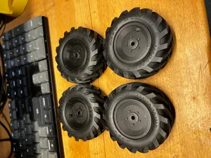 JCB Telehandler style wheels 12mm hex