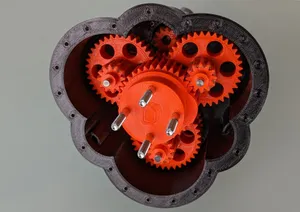Parameterizable 3D print Antenna rotator in OpenScad
