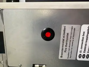 Systemair Reset button