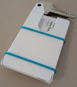 card wallet with money clip and key hub