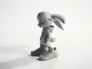 Cool Bunny Figurine Animals 3D Printable