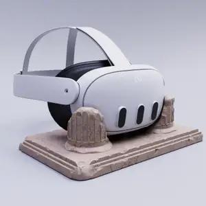 Olympos VR Shrine – Meta Quest 3 Stand for Headset + Controllers