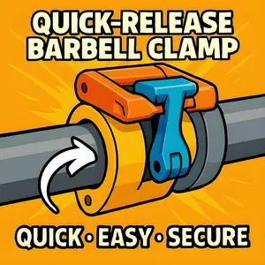 1" Quick-Release Barbell Clamp With Lock V1