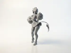 Cheerleader Figurine Female Character 3D Printable