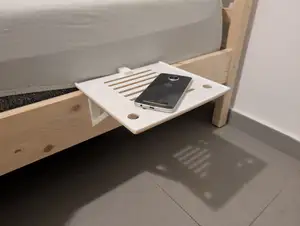 Side bed shelf