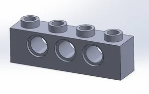 LEGO 1x4 (part 3701) compatible brick