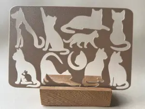 Cat Silhouette Stencil