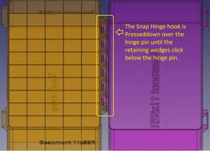 .257 Ocelot, Double Snap Latch, Snap Hinge Modular Ammo Box