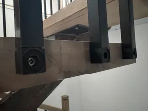 Side Baluster Connectors for Square Balusters No Drilling Fast Installation for Deck Handrail Staircase Balusters