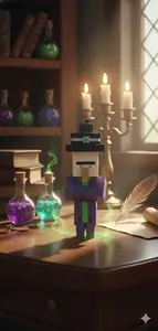 Minecraft Wither and Villager Farmer 2 figure cca 20cm