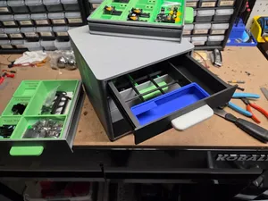 Gridfinity Drawer Set for 3D Printer Spare Parts Cabinet for Gen 1.0 Case