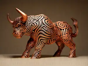 Designer BULL Sculpture