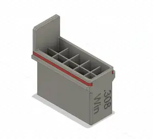 .308 Win (7.62NATO) 10 Round Ammo Box - No Supports