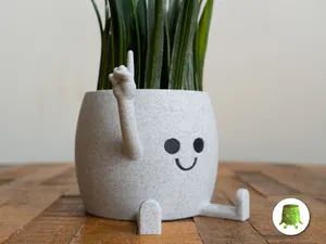 Happy Sitting Pot Pointer Finger