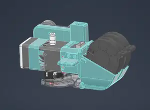 slightly MAD air duct mount for BIQU H2 V2S + Ender 3 V2 plate