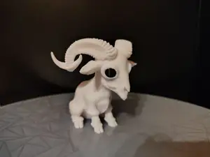 Skull Goat – Dark Fantasy Figurine