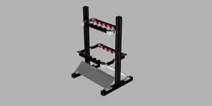 Fishing Rod Stand for 10 Rods