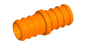 Connecting pipe for hose diameters of 22, 23, 24, and 25 mm.