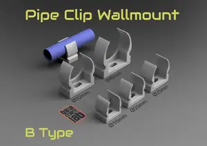 Pipe clip - Conduit Clips - B Type - Ø 16 / 20 / 25 / 32 / 40mm - Clip Fissatubo Aperto
