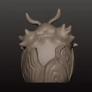 A flea got stuck in a stone (Hollow knight: silksong) Table figure