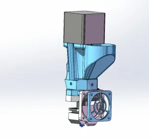 Pellet Extruder body with Hopper