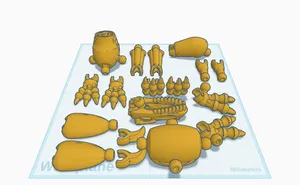 dinosaur skeleton from tinkercad